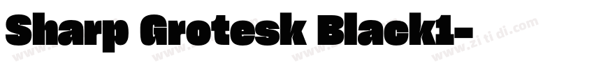 Sharp Grotesk Black1字体转换